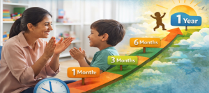 ow long does it take to see progress with ABA therapy